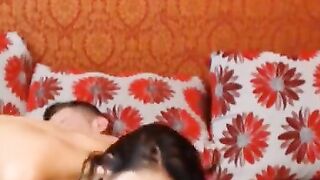 Pretty Brunette Webcam Fuck with BF