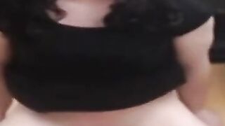 Hands free crossdresser cum 2