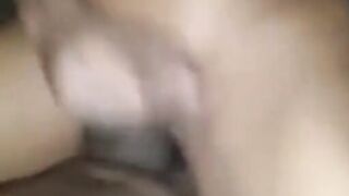 Cumming while riding the Dick