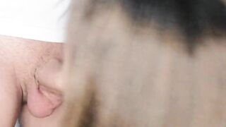 She swallows all my cum in the first person. Oral Creampie on pretty face.