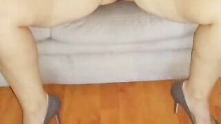 My friend asked me to fuck his girl's shoes once again 2