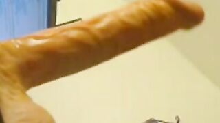 Blonde Deep Throats Dildo