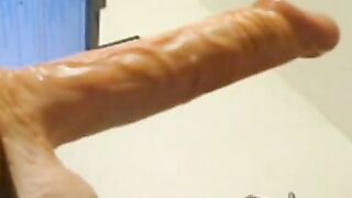 Blonde Deep Throats Dildo