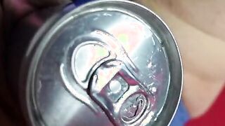 amateur hot brunette masturbating red bull can real orgasm bizarre