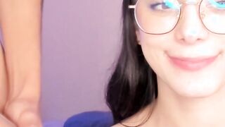 Nerdy Teen Gets Her Mouth Stuffed with Hard Dick