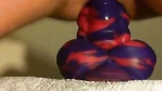 amateur Anal sex toy fun with flint the bad dragon ! 2