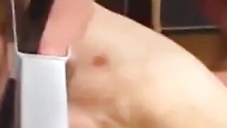 Prostrate massage cumshot nohands!