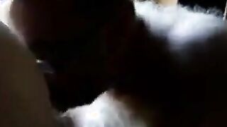 Hairy grandpa swallows other grandpa
