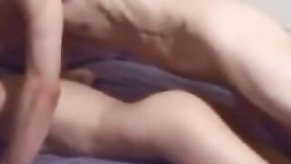 Amateur hot college babe prone boned