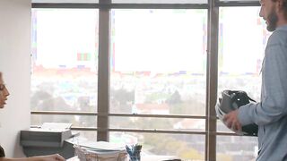 Beauty Gianna Dior is vulgar into the office