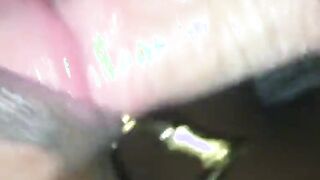 black girl loves white cum