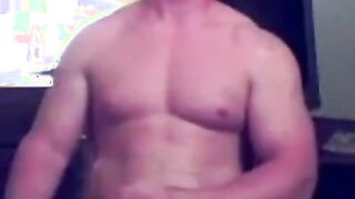 Str8 Ginger Muscle Stud Jerks Off & Cums ( Webcam ) - Exipor 2