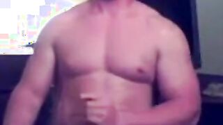 Str8 Ginger Muscle Stud Jerks Off & Cums ( Webcam ) - Exipor 2