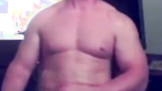 Str8 Ginger Muscle Stud Jerks Off & Cums ( Webcam ) - Exipor 2