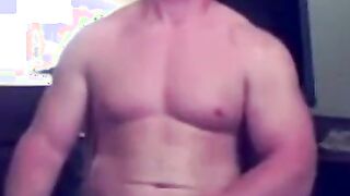 Str8 Ginger Muscle Stud Jerks Off & Cums ( Webcam ) - Exipor 2