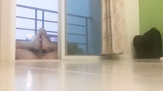 missing cumshoot self footjob