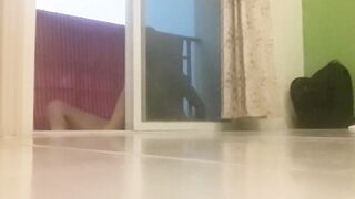 missing cumshoot self footjob
