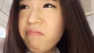 Japanese shy college girl has sex with her friends
