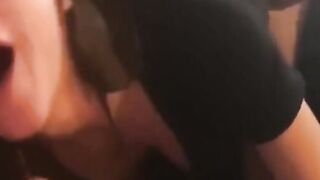 White girl fucked hard in interracial threesome