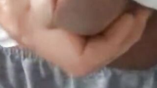 old man jerking his big dick