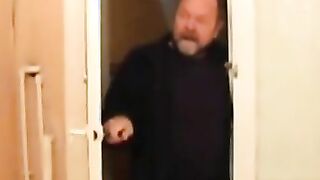 Young Girl plays in Bathroom