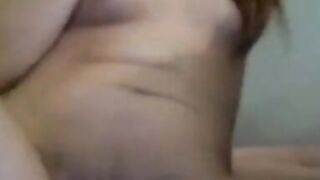 Horny chick gets off on cam for me