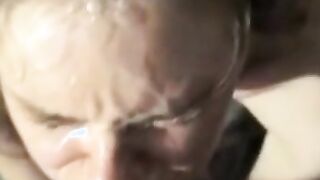 Cute girl sucks and licks balls and earns huge facial reward 2