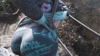 Anuskatzz caught while having wild public sex
