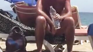 Str8 spy daddy bear at the beach 2