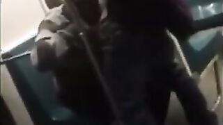 Asian twink get's BJ from older man in a subway 2