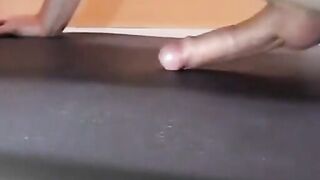 Pushups humping and cumming handsfree