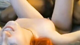 Black Man fucks Ginger on webcam