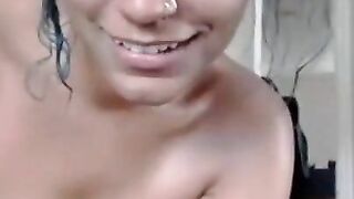 hot mixed girl cums on cam pt.1