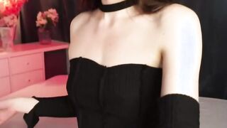 Sensational Hot brunette Intoxicating spectacle