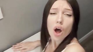 Russian girl sucks her stepbrother into porn