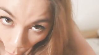 Russian POV porn video with a cute girl