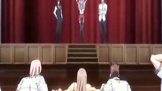 Hot sweet girl has rough group sex