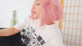 A male fucks a naive Russian girl in the pussy