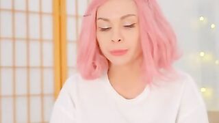 A male fucks a naive Russian girl in the pussy
