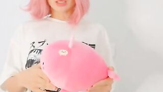 A male fucks a naive Russian girl in the pussy
