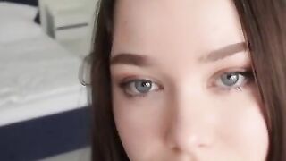 The guy fucked the pussy of a Russian girl after a blowjob