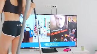 Offended Russian girl fucks a guy in the pussy