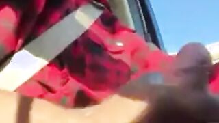 In the car horny