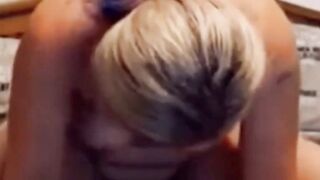 Mom riding step son cock whilst husband is away