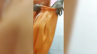 Bathing black aunty 8