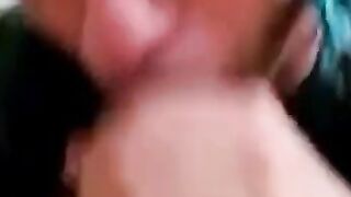Turkish blindfolded blowjob mouthful ( turk agza bosalma )