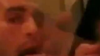Sucking and swallow in the elevator