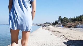 Real amateur girl naked public flashing pussy and ass