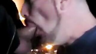 Deep Throating Guy in Suit Cum Swallow 2