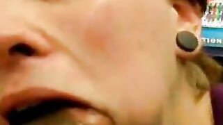 exciting, blowjob in supermarket
